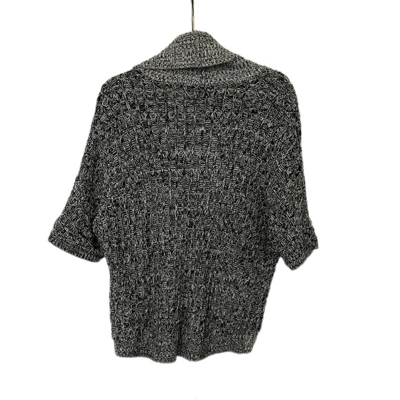Express Thick Knitted Short Sleeve Open Sweater - Picture 2 of 5
